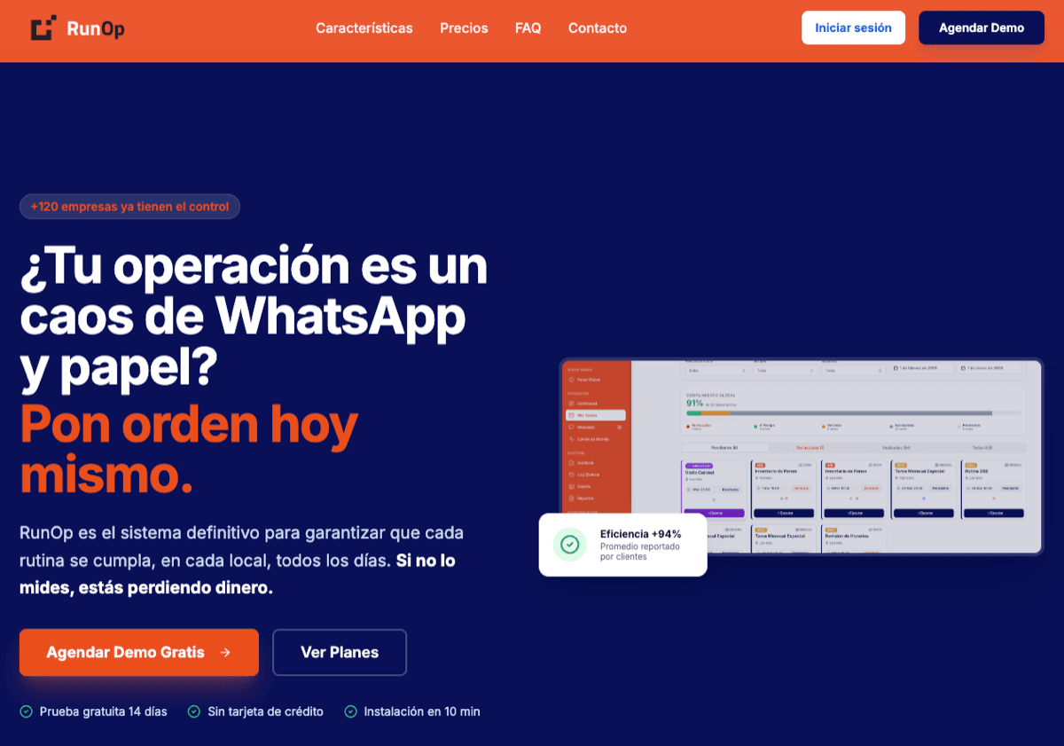 RunOp — sistema operativo para retail y gastronomía